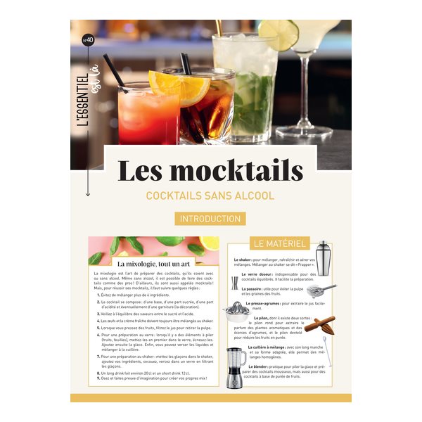 Les mocktails : cocktails sans alcool