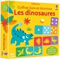 Les dinosaures : Coffret livre et dominos