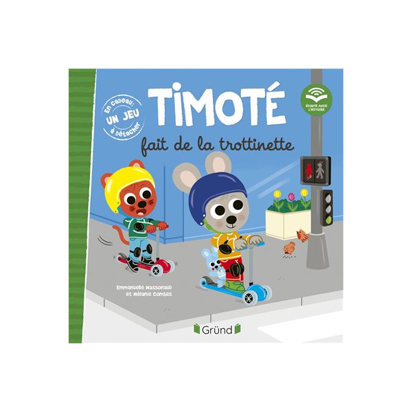 Timoté fait de la trottinette