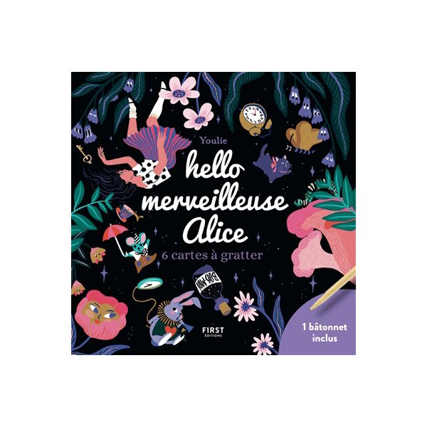 Hello merveilleuse Alice : 6 cartes à gratter