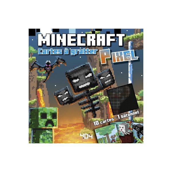 Minecraft : mes cartes à gratter pixel