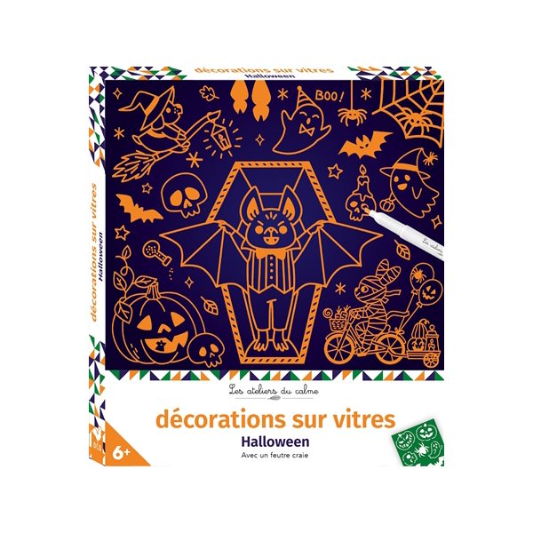 Halloween : décorations sur vitres