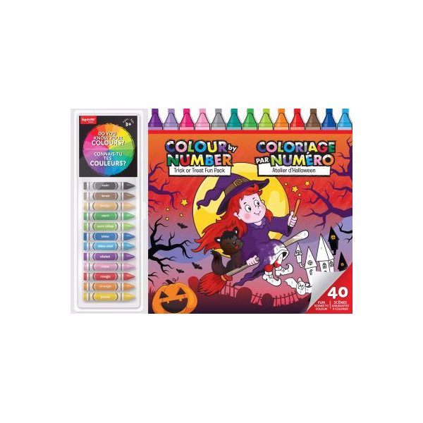 Atelier d'Halloween, Coloriage par numéro