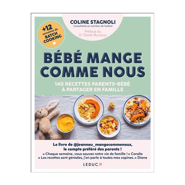 Bébé mange comme nous : 140 recettes parents-bébé à partager en famille