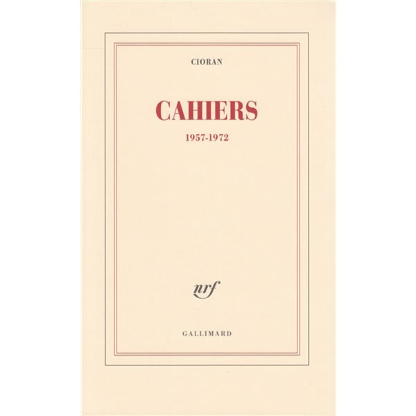 Cahiers, 1957-1972, Blanche
