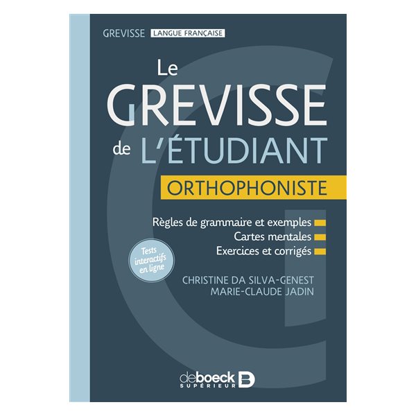 Le Grevisse de l'étudiant : orthophoniste, Grevisse langue française
