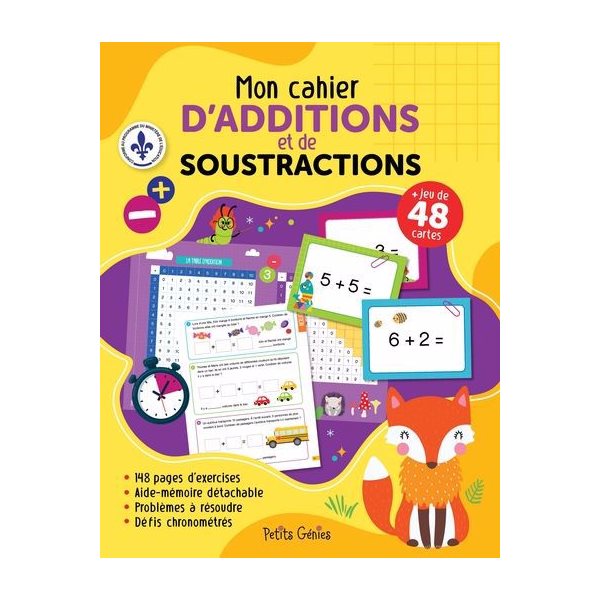 Mon cahier d'additions et de soustractions