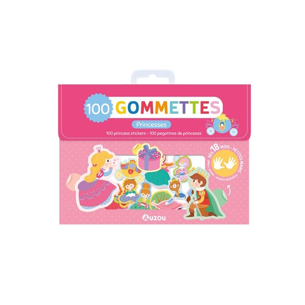 Ma pochette de gommettes : 100 princes et princesses