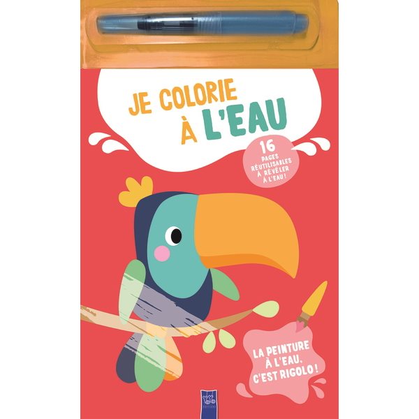 Je colorie à l'eau : le toucan