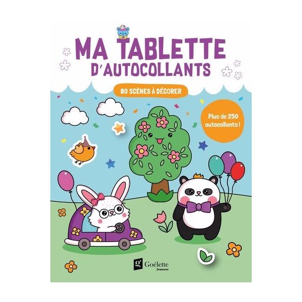 Ma tablette d'autocollants - trop mignon! : 80 scènes à décorer