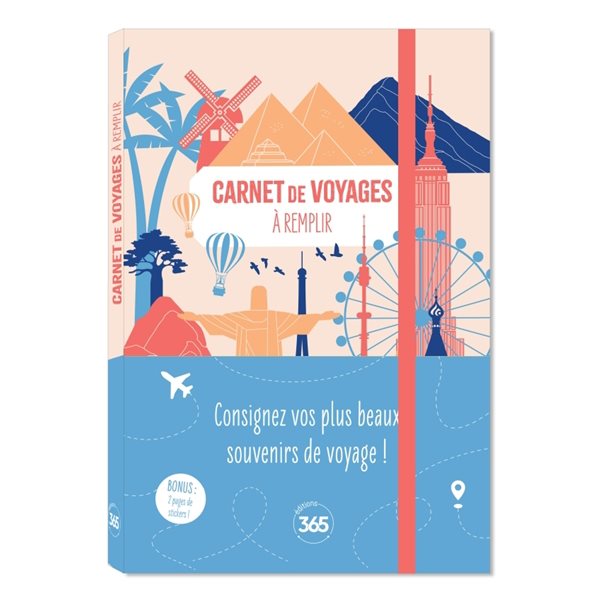 Carnet de voyages à remplir