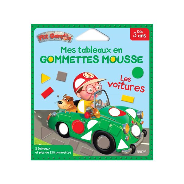 Les voitures : mes tableaux en gommettes mousse, Petites pousses