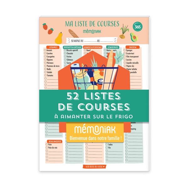 52 listes de courses à aimanter sur le frigo, Le Mémoniak