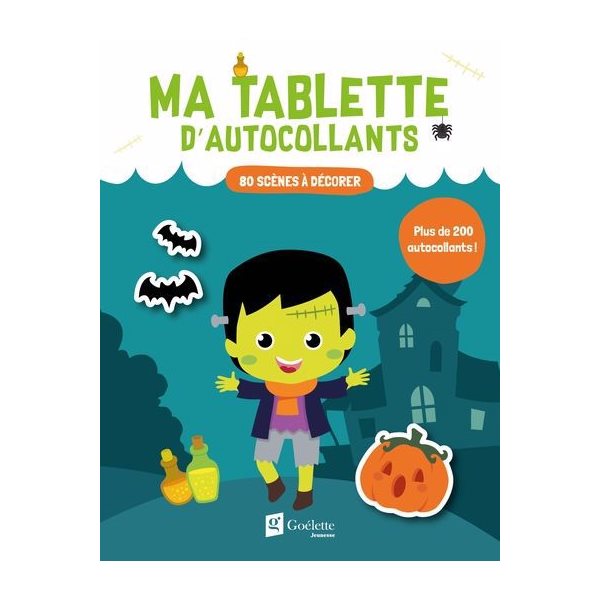 Ma tablette d'autocollants - Halloween : 80 scènes à décorer