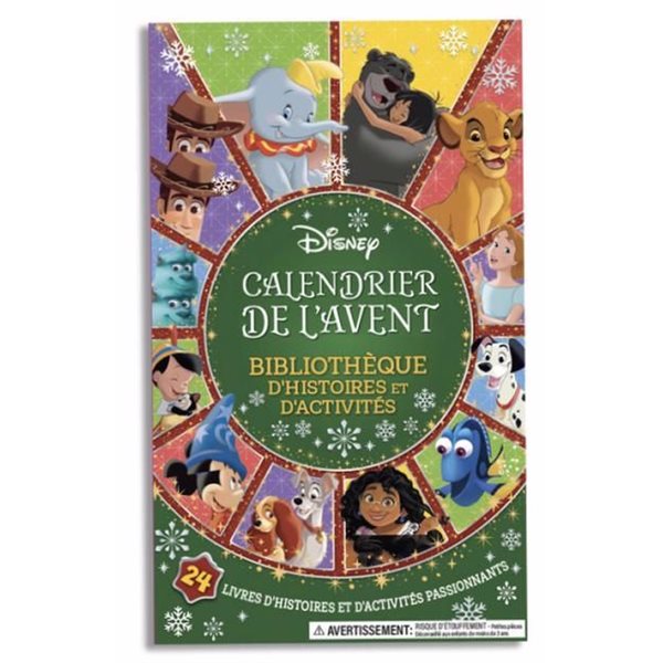 Disney - Calendrier de l'Avent : Bibliothèque d’histoires et d’activités