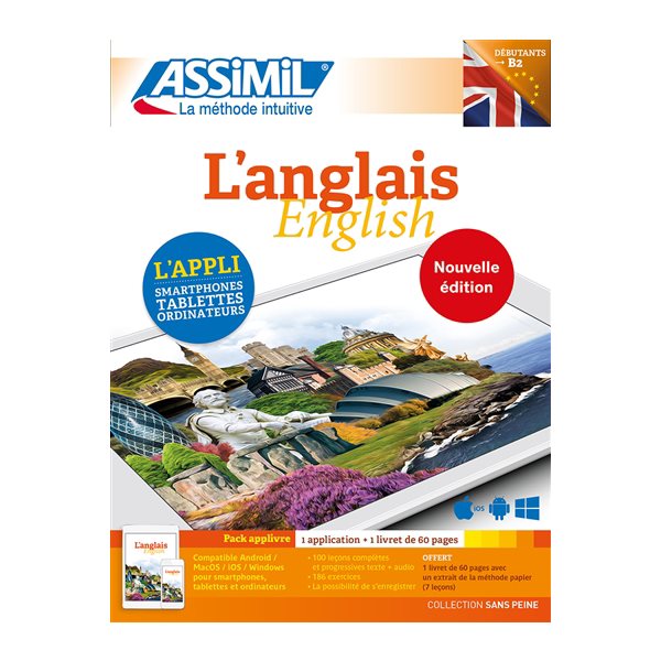 L'anglais : débutants & faux débutants, niveau atteint B2 : pack applivre