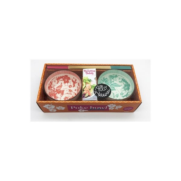 Poke bowl allo Hawaï : coffret