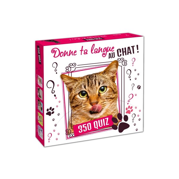 Boîte Quiz Donne ta langue au Chat ! : 350 quiz pour les fans de chats !