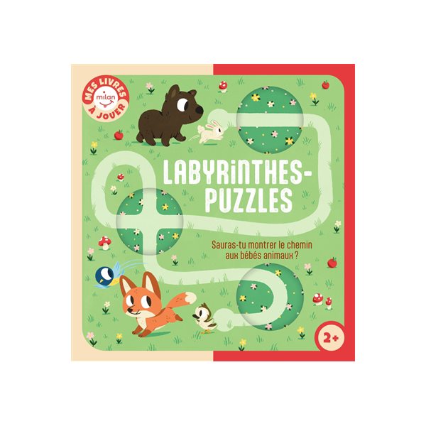Labyrinthes-puzzles : sauras-tu montrer le chemin aux bébés animaux ?