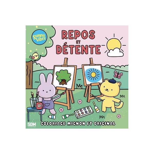 Repos et détente : Coloriage mignon et original