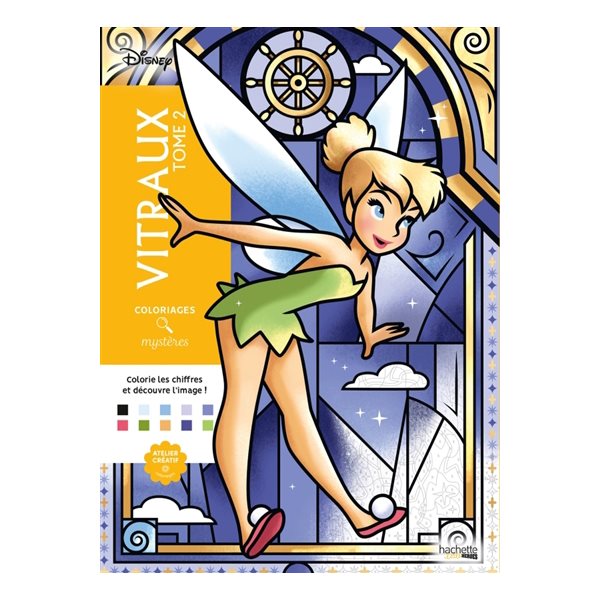 Coloriages mystères Disney : Vitraux Tome 2