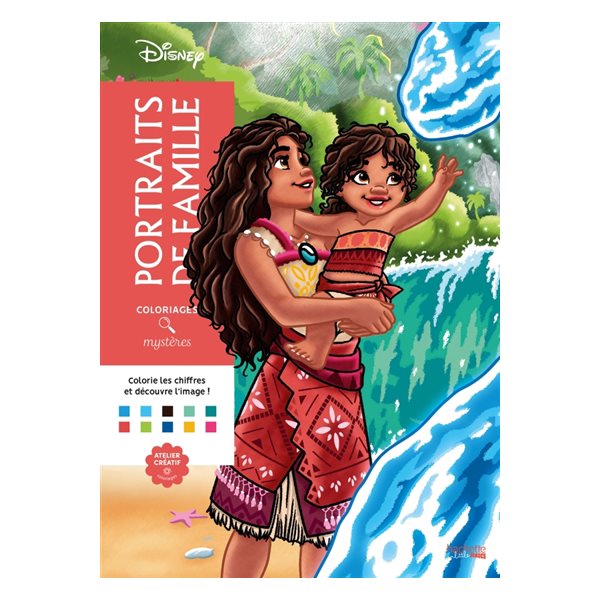 Coloriages mystères Disney : Portraits de famille