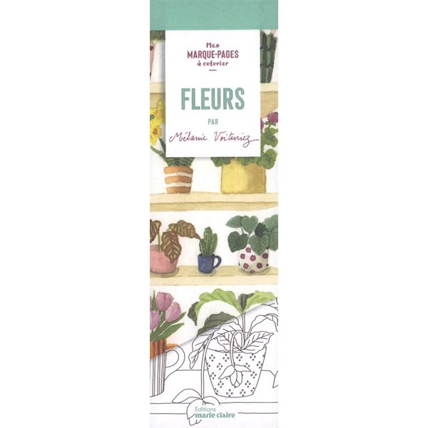 Fleurs, Mes marque-pages à colorier