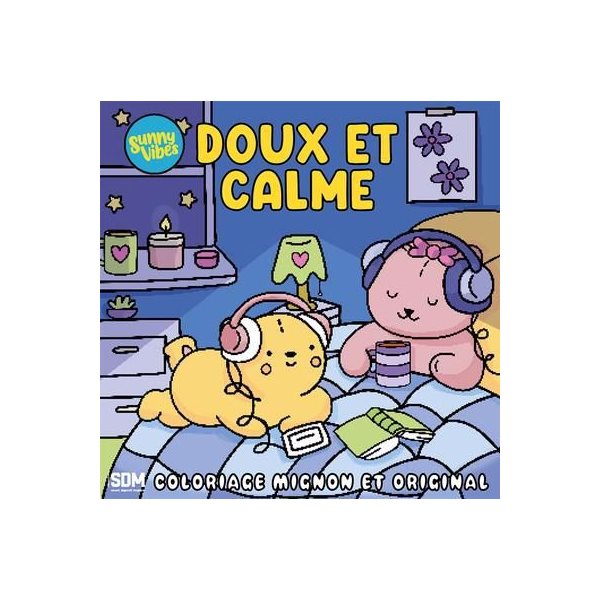 Doux et calme : Coloriage mignon et original