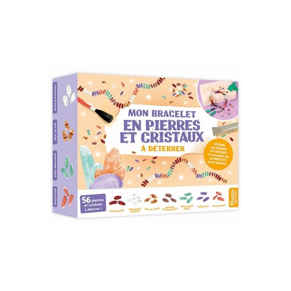 Mon bracelet en pierres et cristaux à déterrer