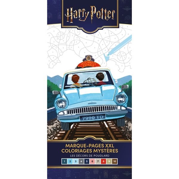 Harry Potter : Marque-pages XXL - Coloriages mystères : Les décors de Poudlard
