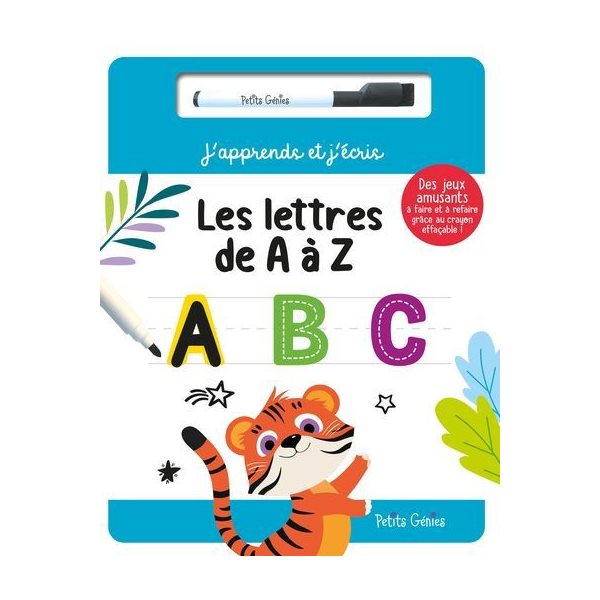 Les lettres de A à Z, J'apprends et j'écris